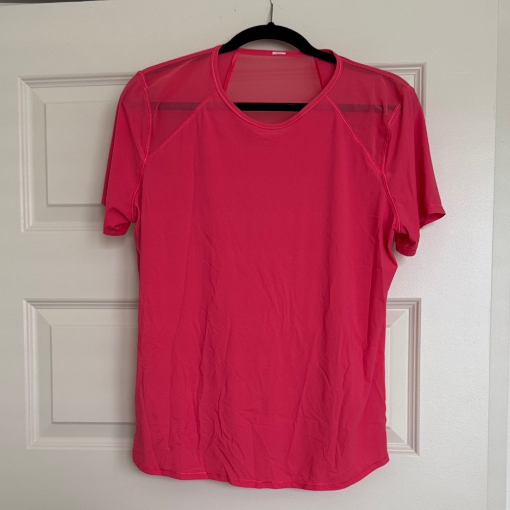 Lululemon Athletica Bright Pink Short Sleeve Tee
